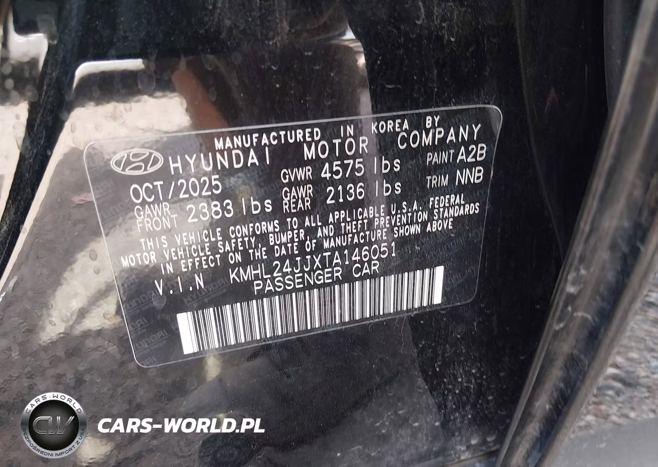 2026 Hyundai Sonata Hybrid Blue VIN:KMHL24JJXTA146051 - 9