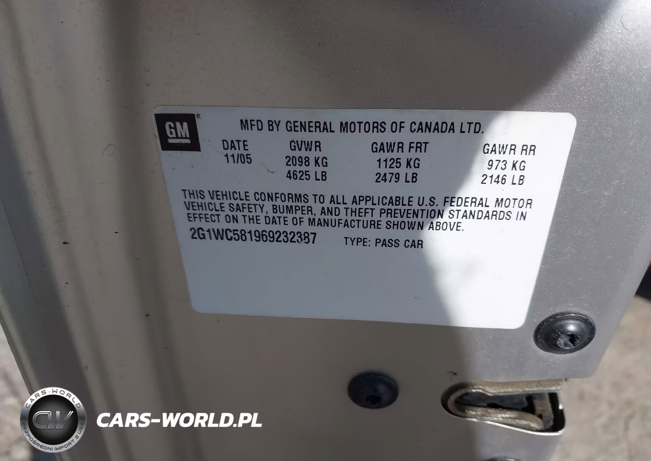 2006 Chevrolet Impala Lt VIN:2G1WC581969232387 - 9
