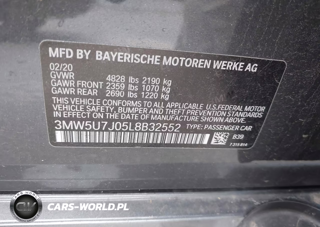 2020 BMW M340I VIN:3MW5U7J05L8B32552 - 9