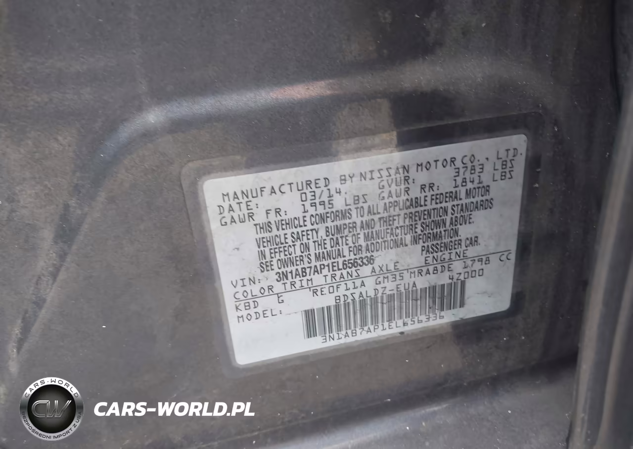 2014 Nissan Sentra Sv VIN:3N1AB7AP1EL656336 - 9