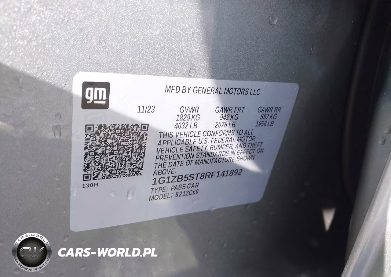 2024 Chevrolet Malibu Fwd Ls VIN:1G1ZB5ST8RF141892 - 9