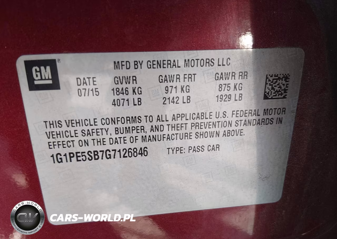 2016 Chevrolet Cruze Limited 1Lt Auto VIN:1G1PE5SB7G7126846 - 9