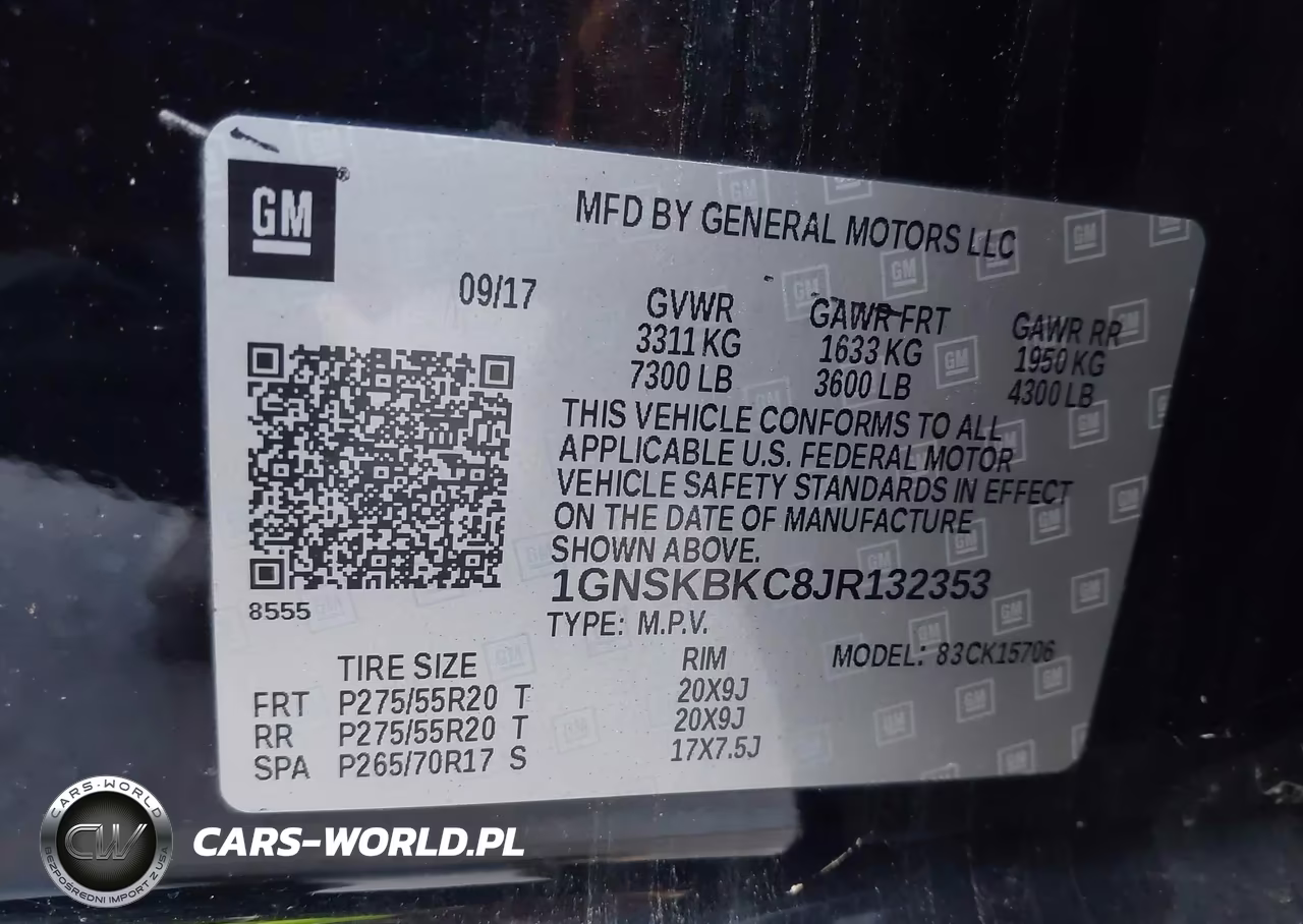 2018 Chevrolet Tahoe Lt VIN:1GNSKBKC8JR132353 - 9