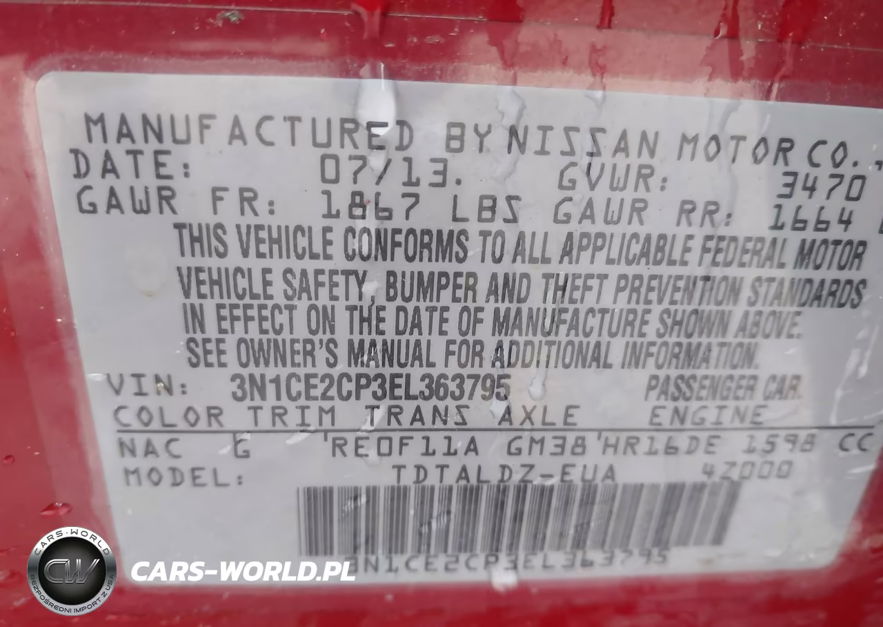 2014 Nissan Versa Note Sv VIN:3N1CE2CP3EL363795 - 9