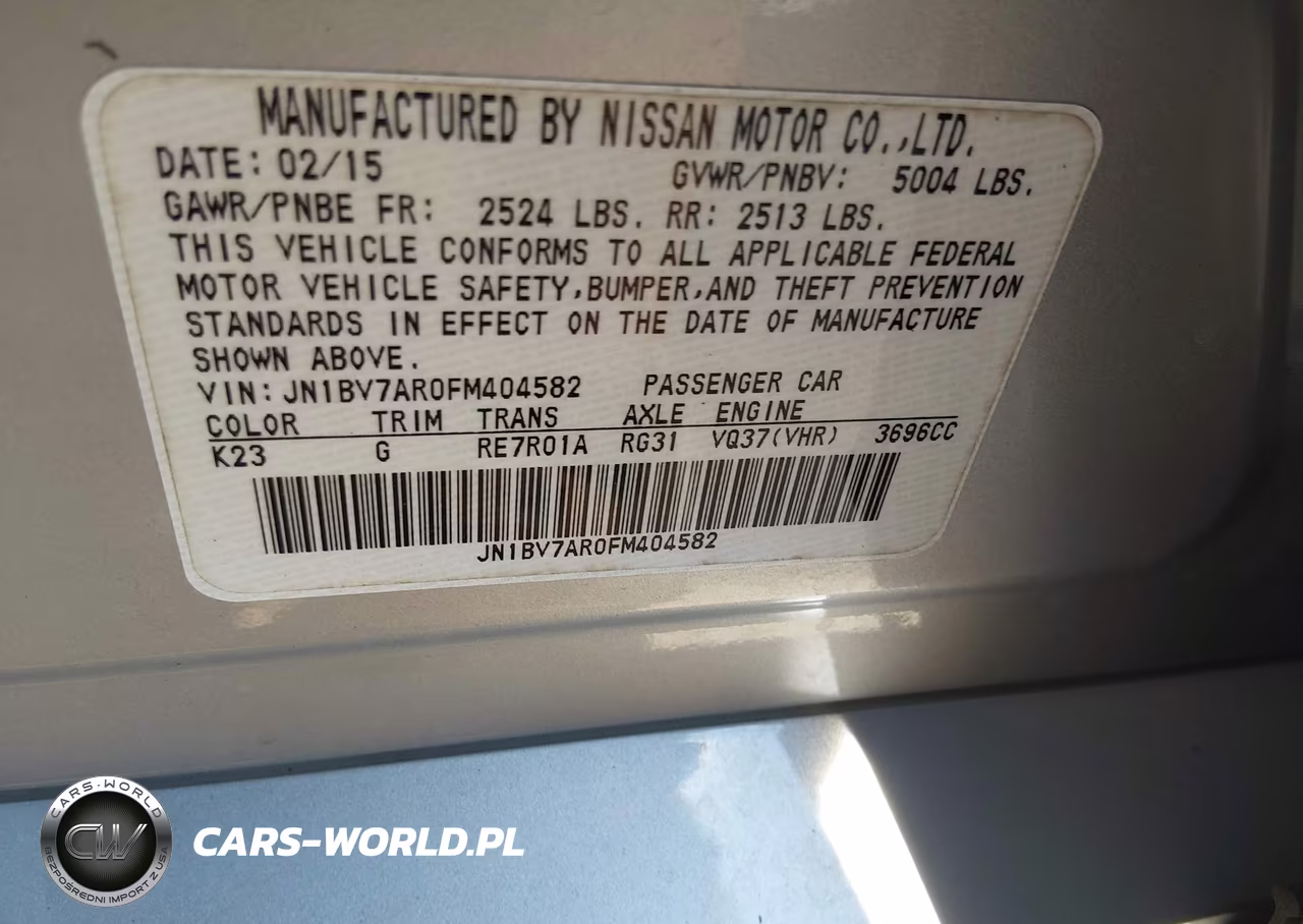 2015 Infiniti Q50 Premium VIN:JN1BV7AR0FM404582 - 9