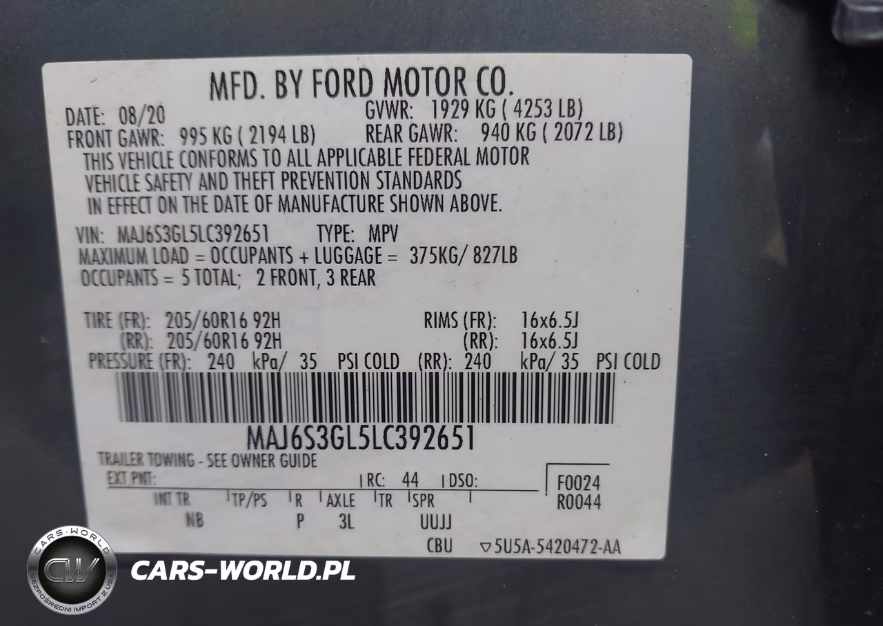 2020 Ford Ecosport Se VIN:MAJ6S3GL5LC392651 - 9