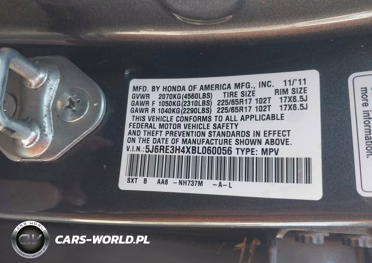 2011 Honda Cr-V Se VIN:5J6RE3H4XBL060056 - 9
