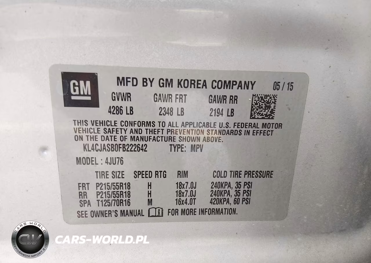 2015 Buick Encore VIN:KL4CJASB0FB222642 - 9