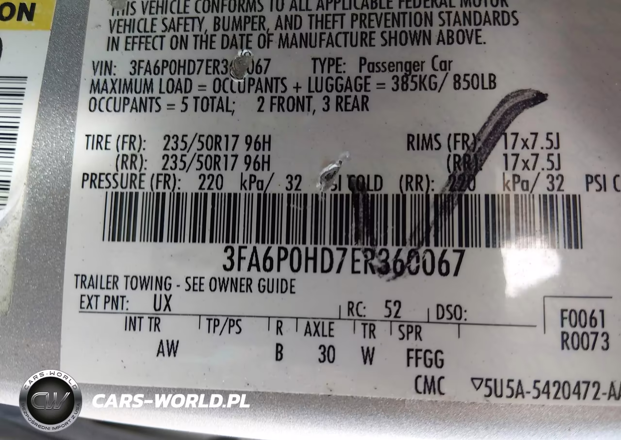2014 Ford Fusion Se VIN:3FA6P0HD7ER360067 - 9