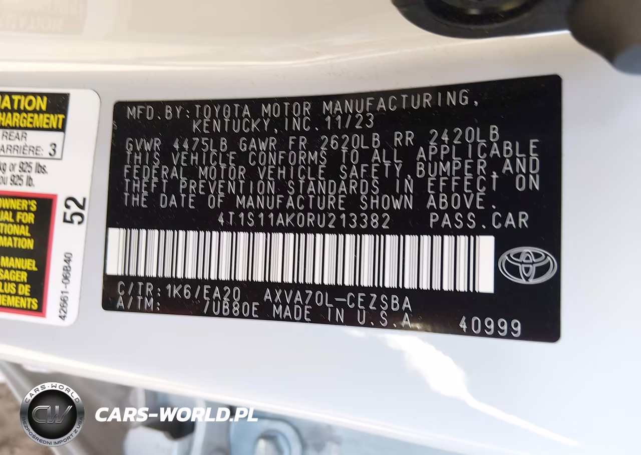 2024 Toyota Camry Se VIN:4T1S11AK0RU213382 - 9