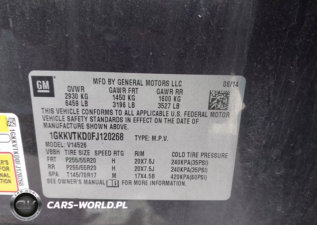 2015 GMC Acadia Denali VIN:1GKKVTKD0FJ120268 - 9