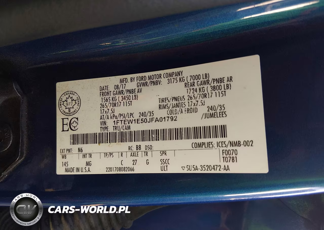 2018 Ford F-150 Xlt VIN:1FTEW1E50JFA01792 - 9