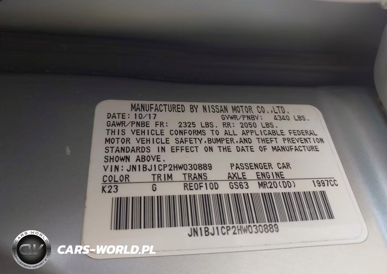 2017 Nissan Rogue Sport S VIN:JN1BJ1CP2HW030889 - 9