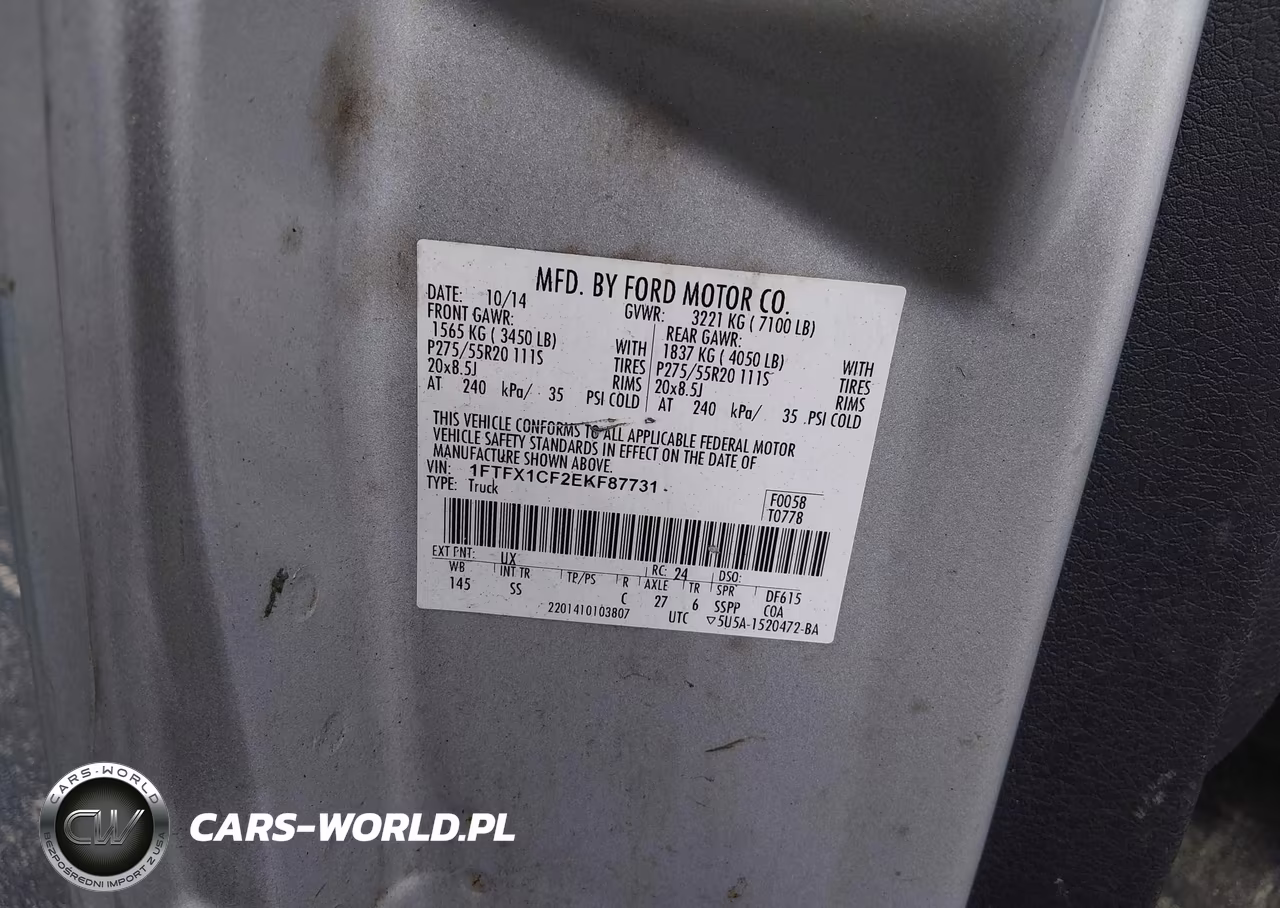 2014 Ford F-150 Stx VIN:1FTFX1CF2EKF87731 - 9