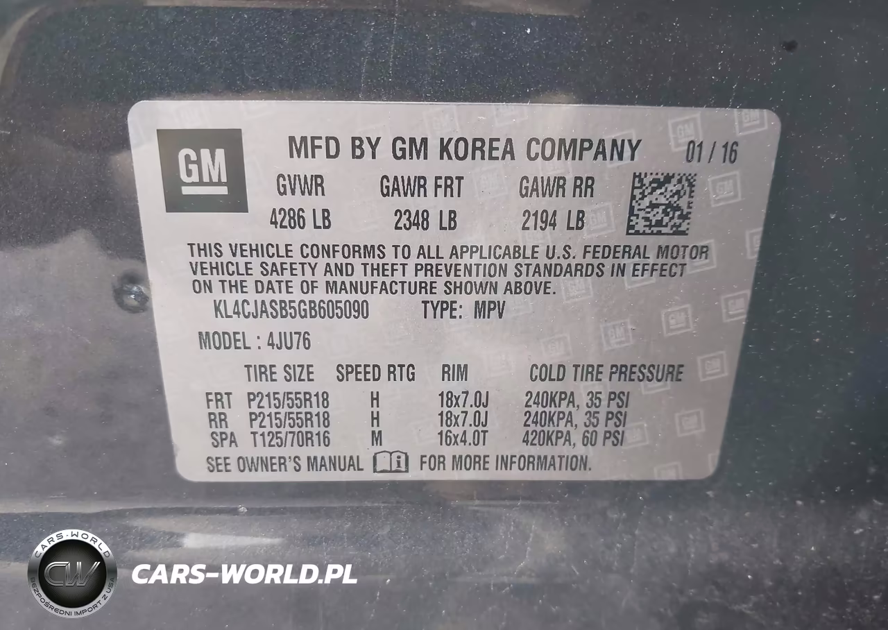2016 Buick Encore VIN:KL4CJASB5GB605090 - 9