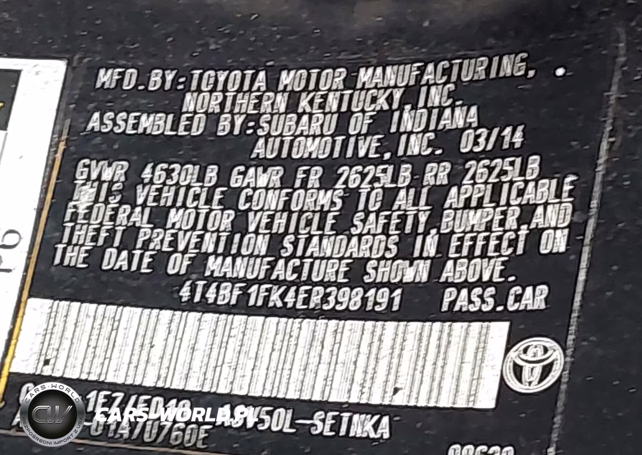 2014 Toyota Camry Le VIN:4T4BF1FK4ER398191 - 9
