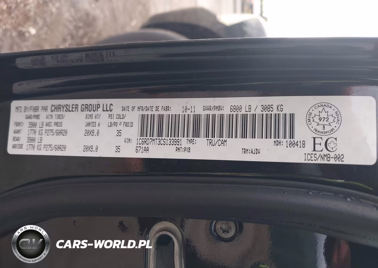 2012 Ram 1500 Sport VIN:1C6RD7MT3CS133991 - 9