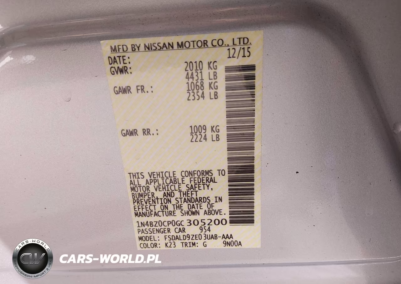 2016 Nissan Leaf Sv VIN:1N4BZ0CP0GC305200 - 9