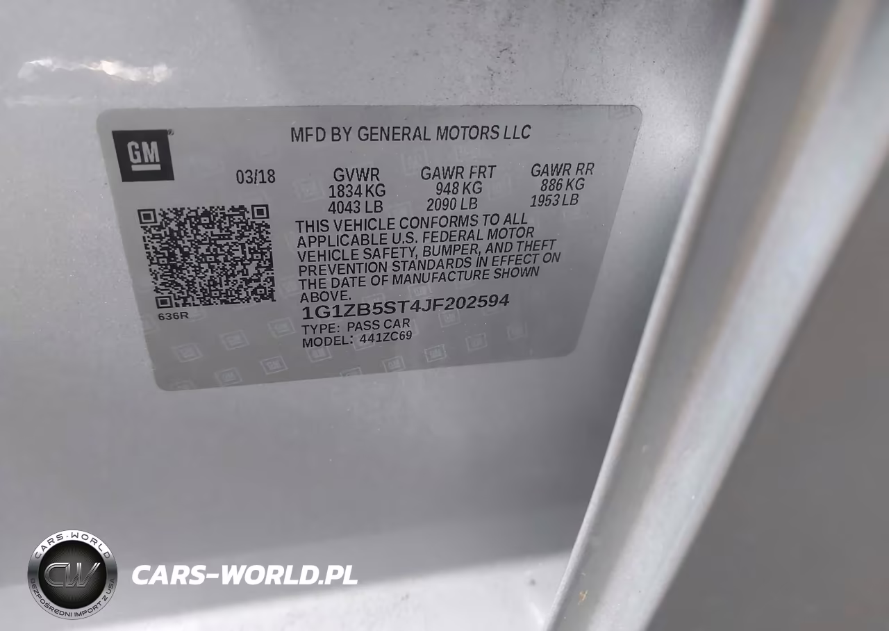 2018 Chevrolet Malibu 1Ls VIN:1G1ZB5ST4JF202594 - 9