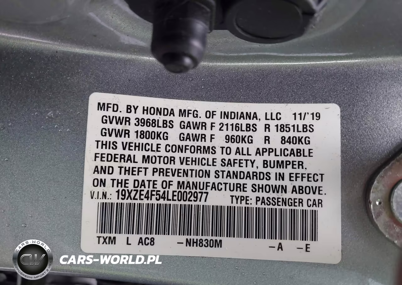 2020 Honda Insight Ex VIN:19XZE4F54LE002977 - 9