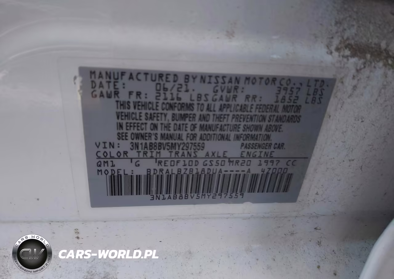 2021 Nissan Sentra S Xtronic Cvt VIN:3N1AB8BV5MY297559 - 9