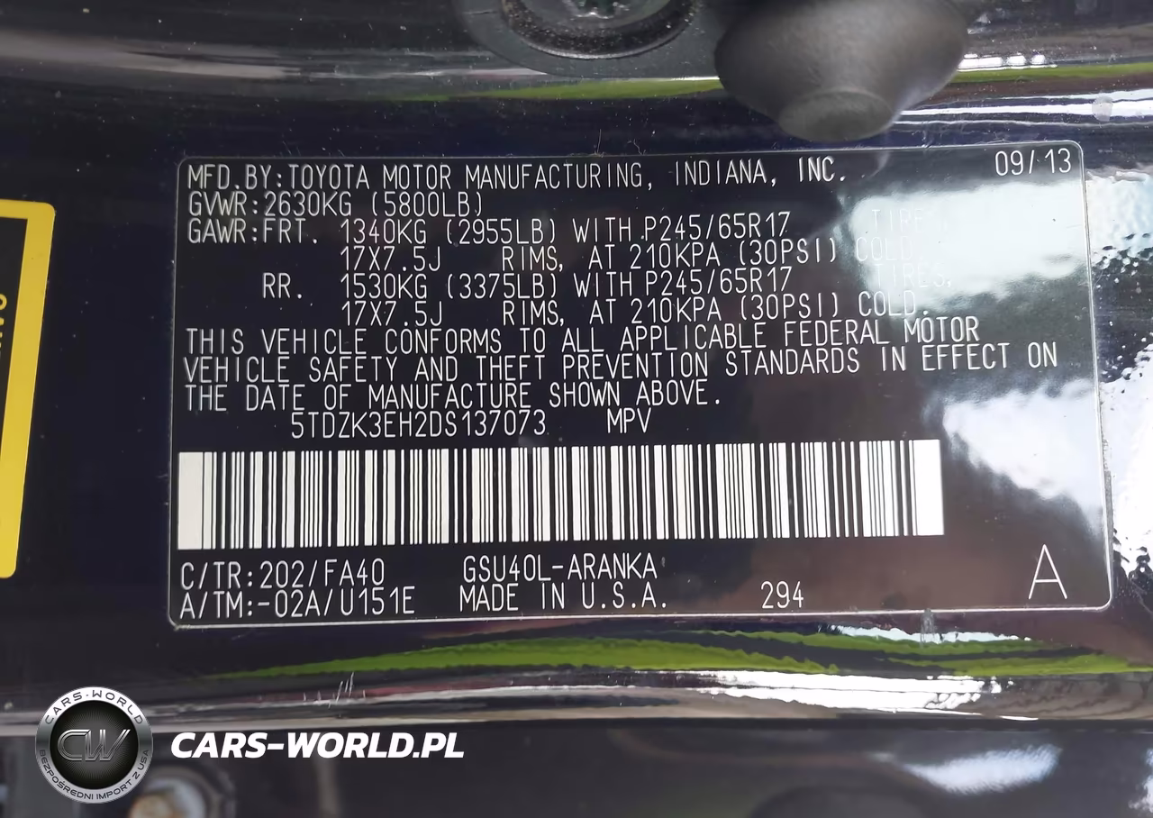2013 Toyota Highlander Plus VIN:5TDZK3EH2DS137073 - 9
