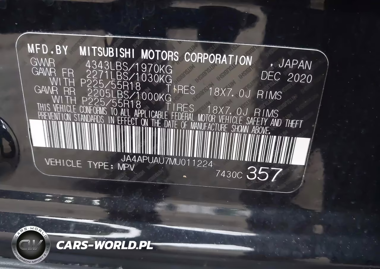 2021 Mitsubishi Outlander Sport 2.0 Be 2Wd-2.0 Es 2Wd-2.0 Le 2Wd-2.0 S 2Wd VIN:JA4APUAU7MU011224 - 9
