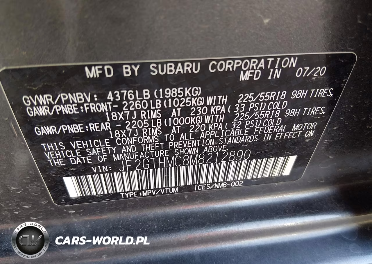 2021 Subaru Crosstrek Limited VIN:JF2GTHMC8M8212890 - 9