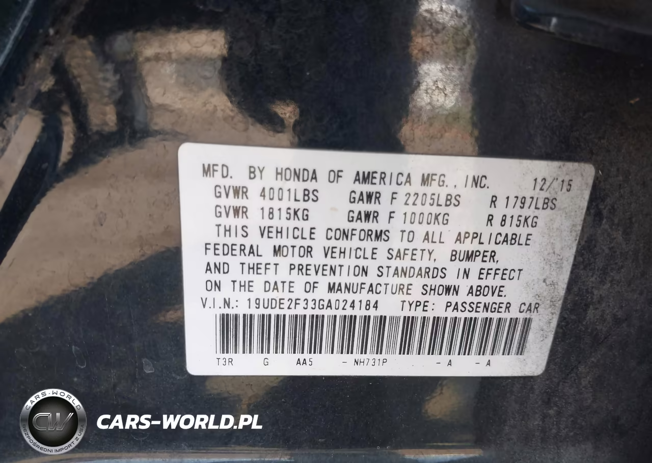 2016 Acura Ilx 2.4L (A8)-Acurawatch Plus Package VIN:19UDE2F33GA024184 - 9