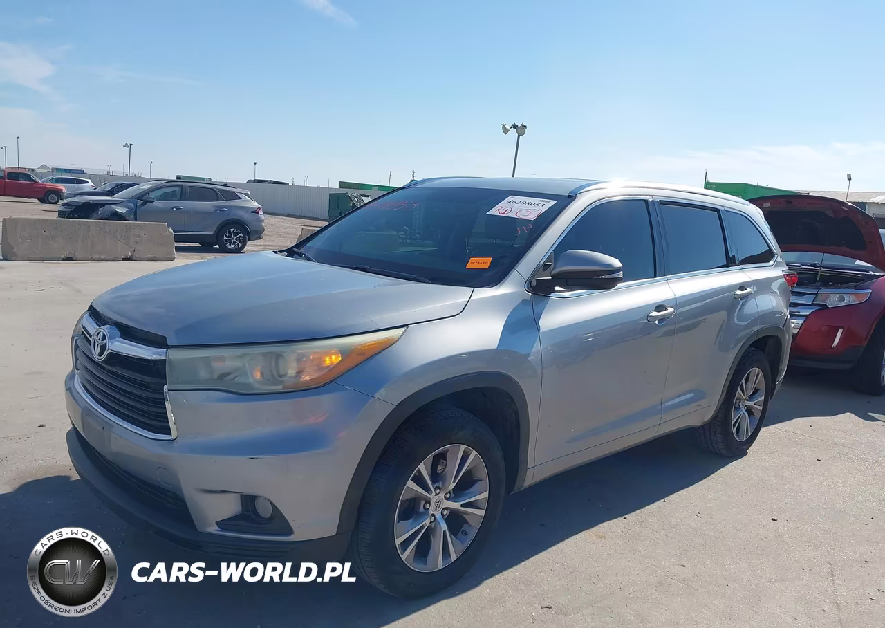 2015 Toyota Highlander Xle V6 VIN:5TDKKRFH5FS107507 - 2