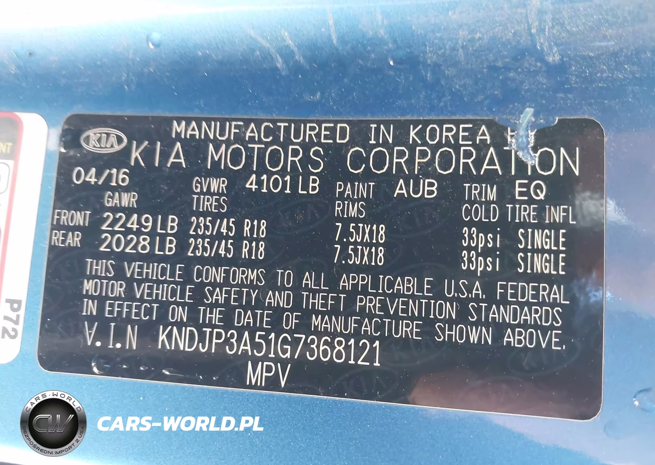 2016 Kia Soul + VIN:KNDJP3A51G7368121 - 9