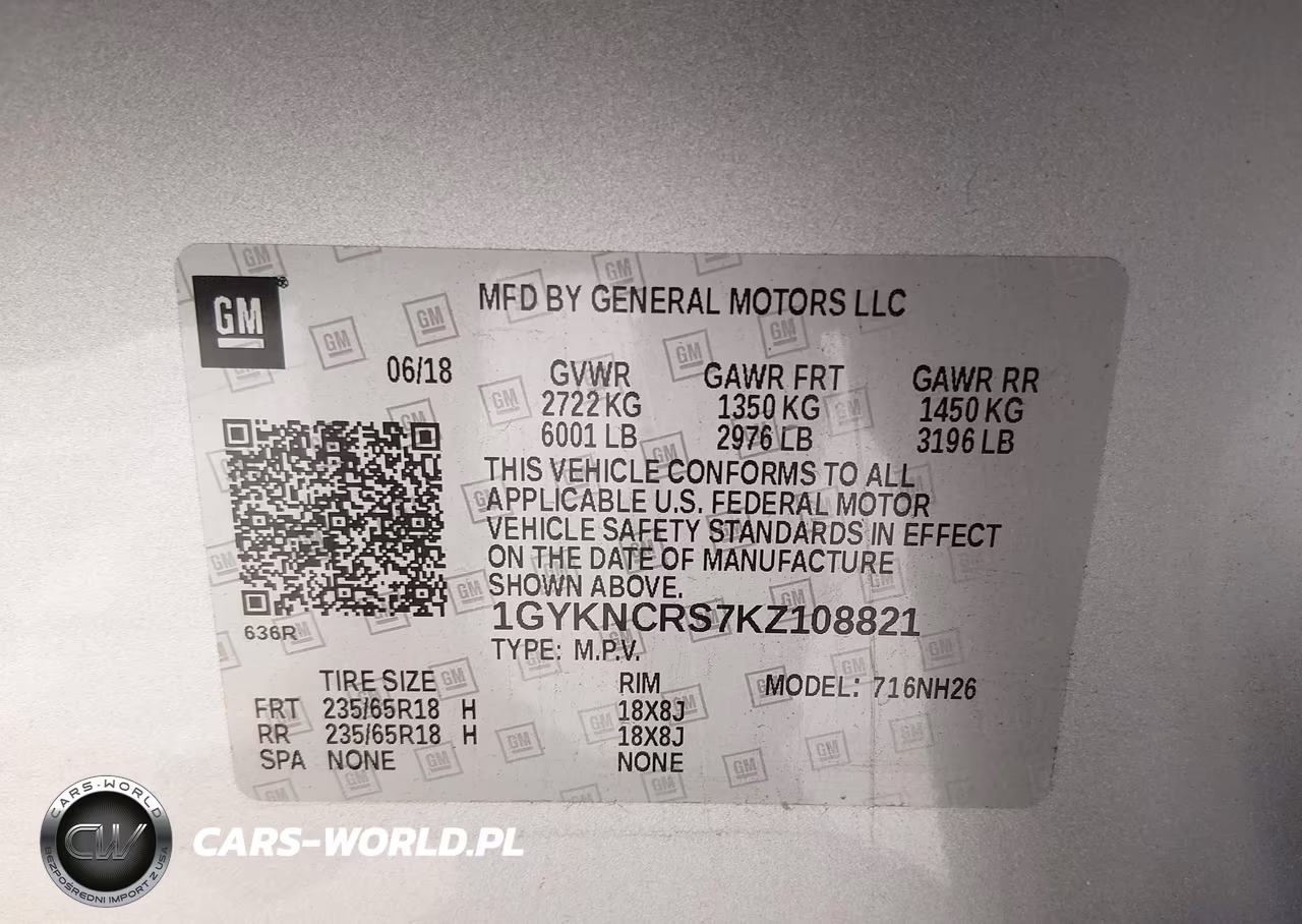 2019 Cadillac Xt5 Luxury VIN:1GYKNCRS7KZ108821 - 9