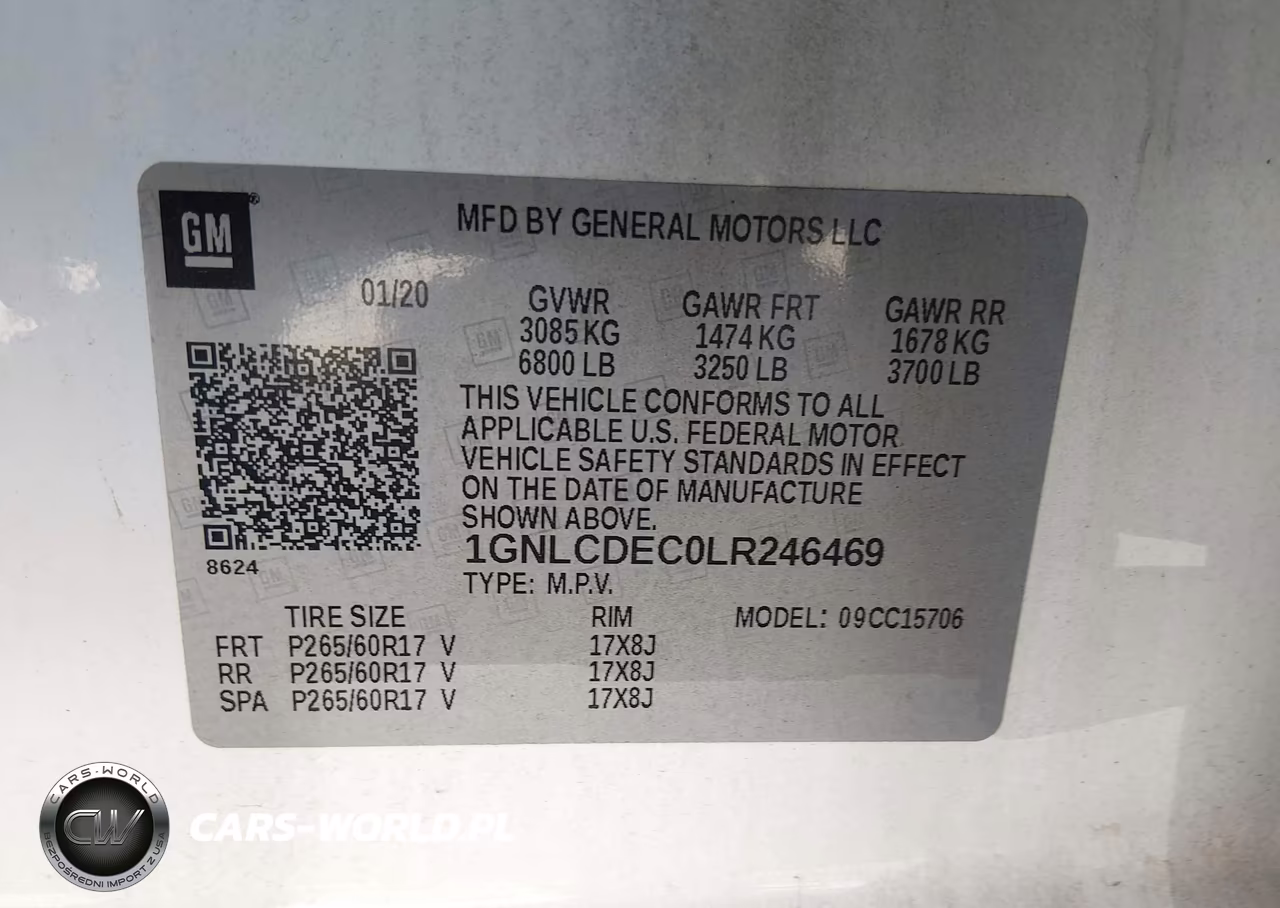 2020 Chevrolet Tahoe 2Wd Commercial Fleet VIN:1GNLCDEC0LR246469 - 9
