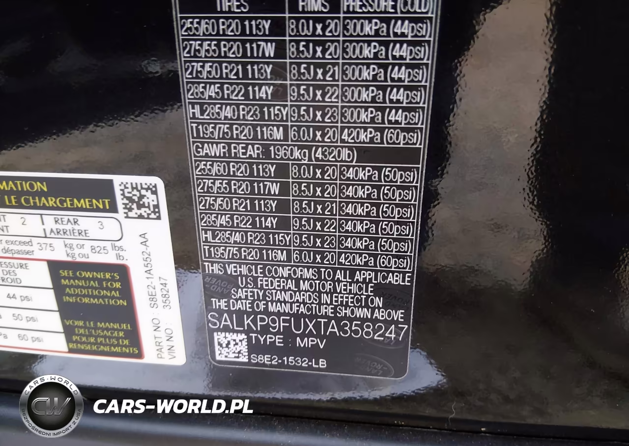 2026 Land Rover Range Rover P400 Se VIN:SALKP9FUXTA358247 - 9