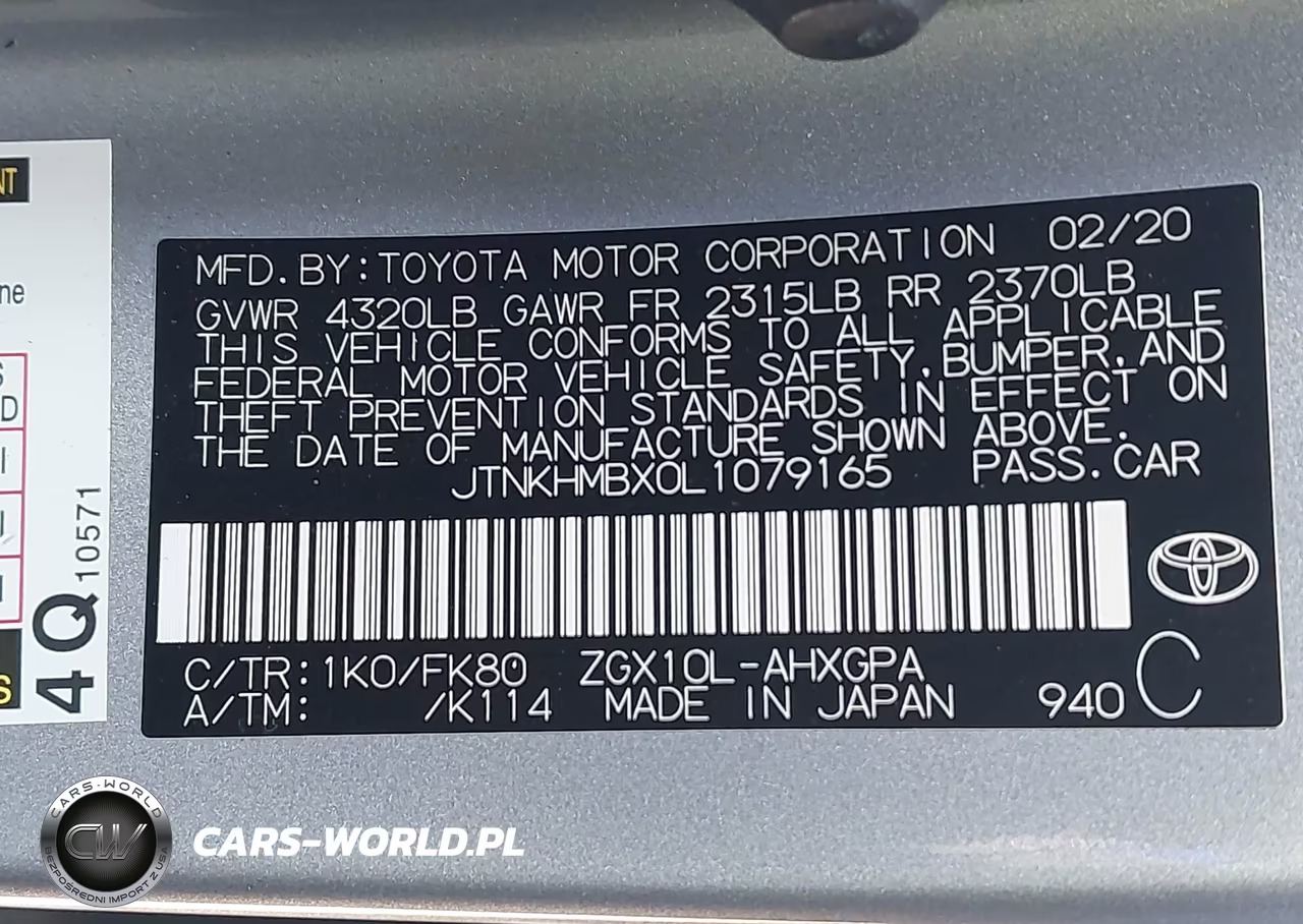 2020 Toyota C-Hr Xle VIN:JTNKHMBX0L1079165 - 9