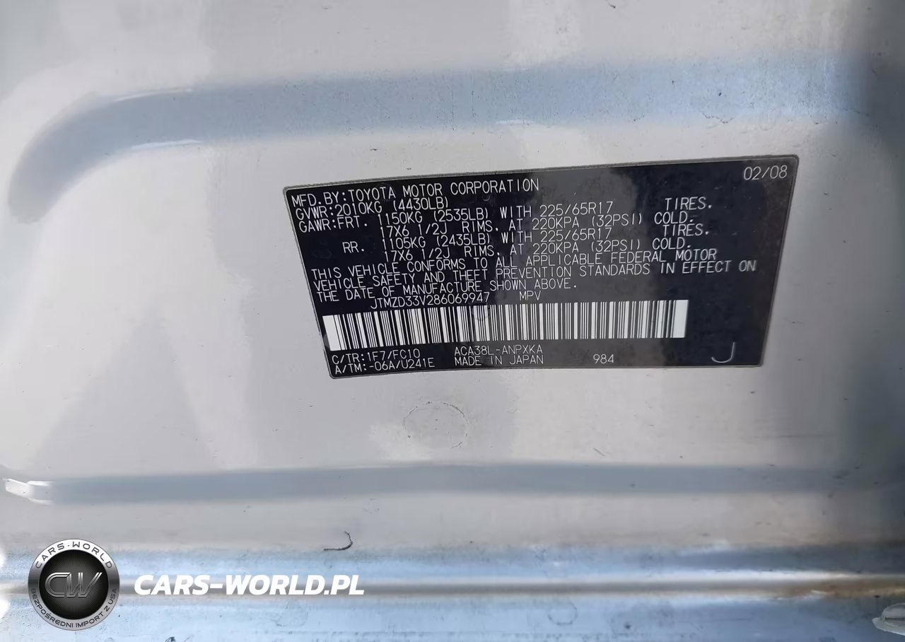 2008 Toyota Rav4 VIN:JTMZD33V286069947 - 9
