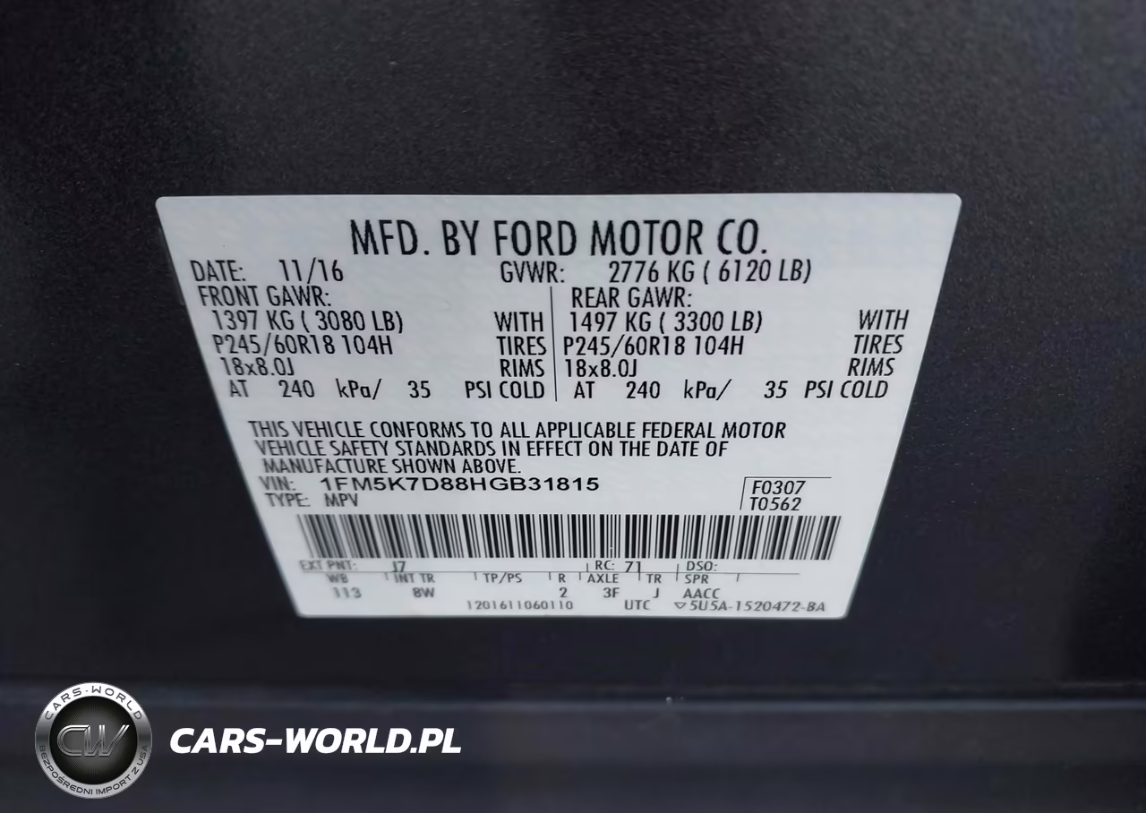 2017 Ford Explorer Xlt VIN:1FM5K7D88HGB31815 - 9