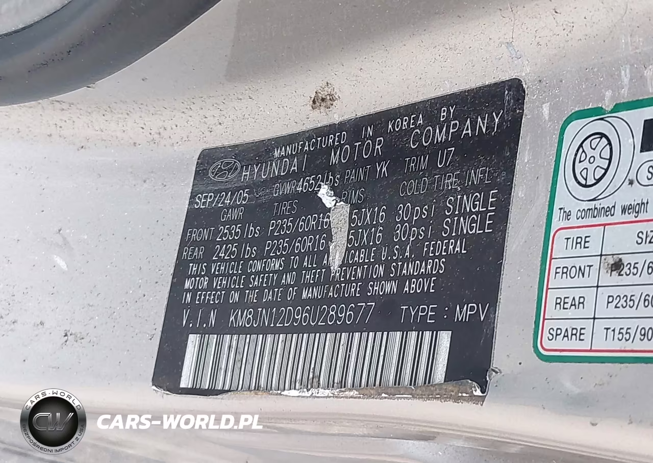 2006 Hyundai Tucson Gls-Limited VIN:KM8JN12D96U289677 - 9