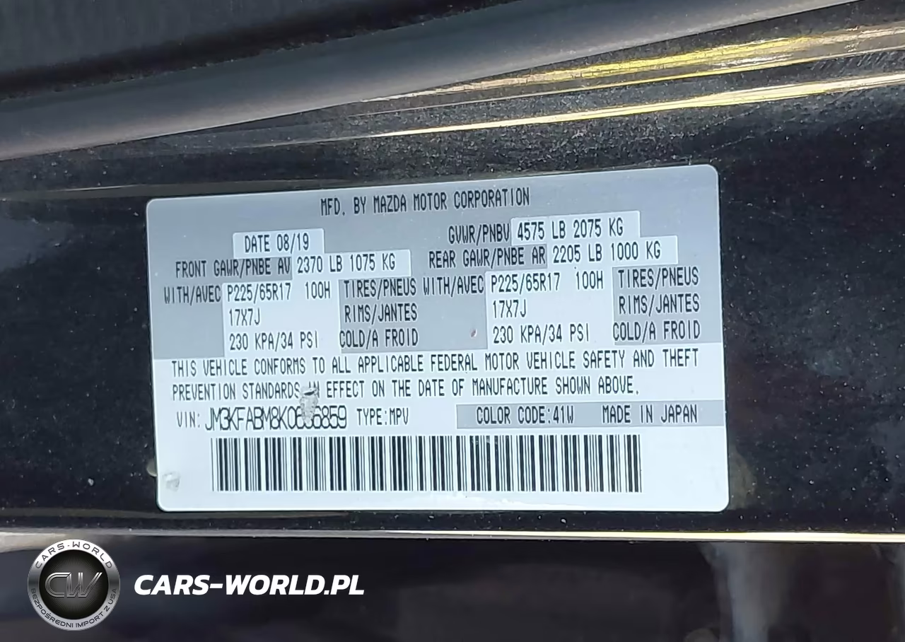 2019 Mazda Cx-5 Sport VIN:JM3KFABM8K0686859 - 9