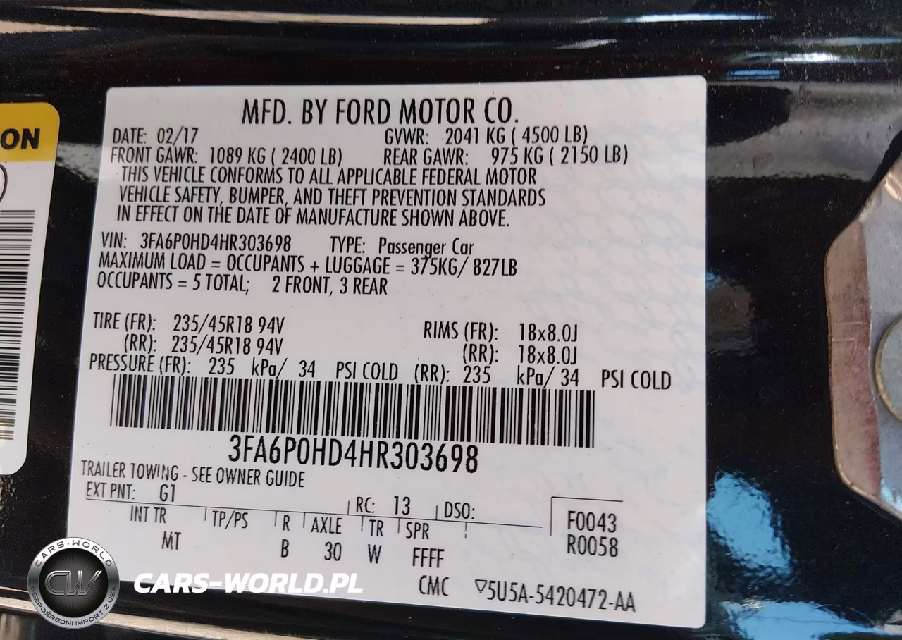 2017 Ford Fusion Se VIN:3FA6P0HD4HR303698 - 9