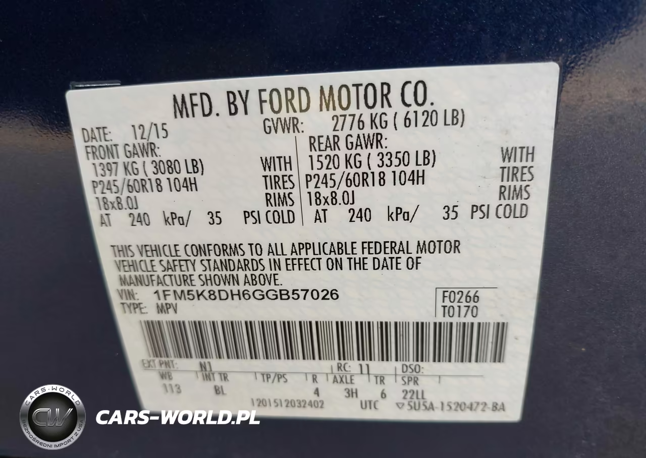 2016 Ford Explorer Xlt VIN:1FM5K8DH6GGB57026 - 9