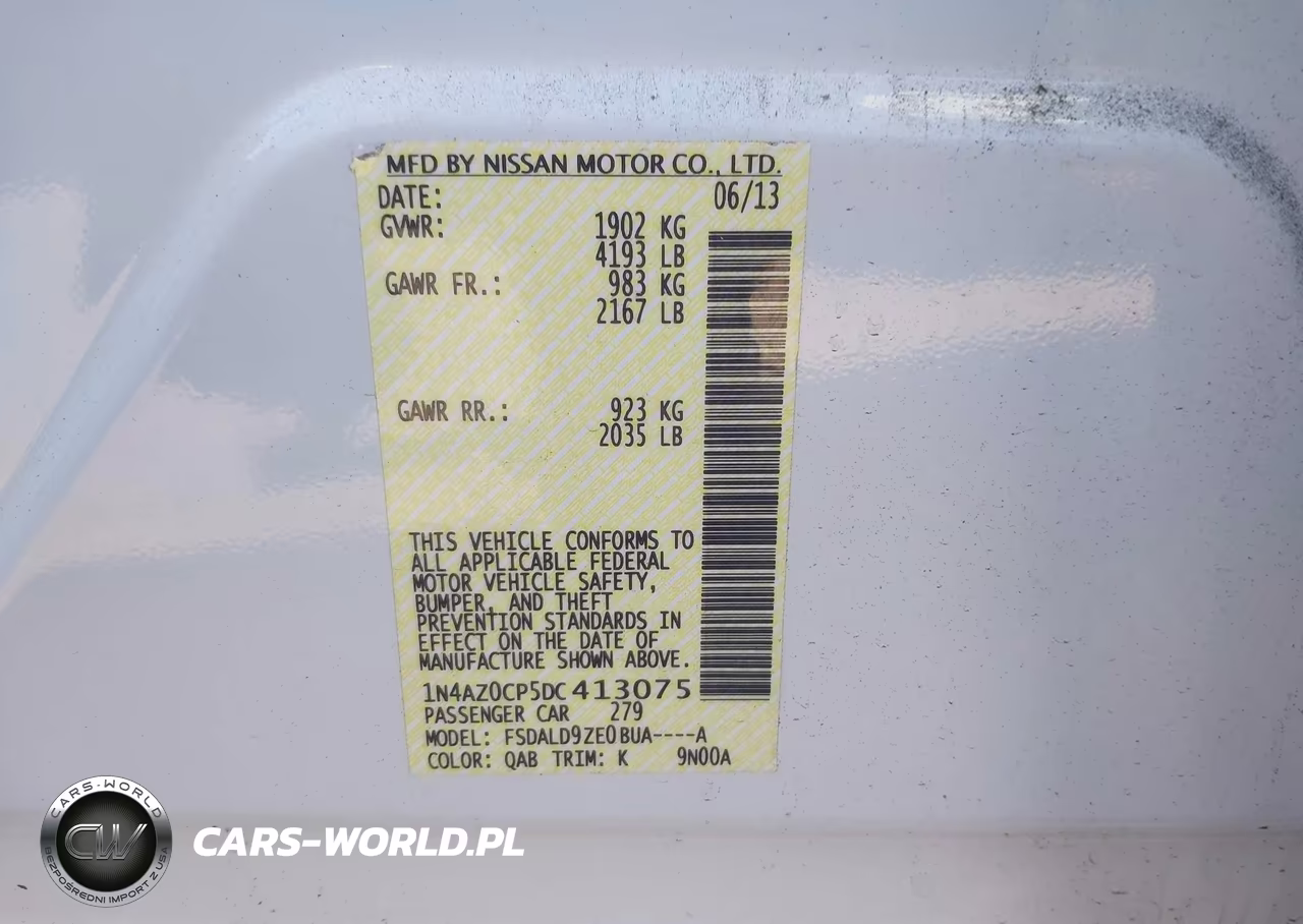 2013 Nissan Leaf Sv VIN:1N4AZ0CP5DC413075 - 9