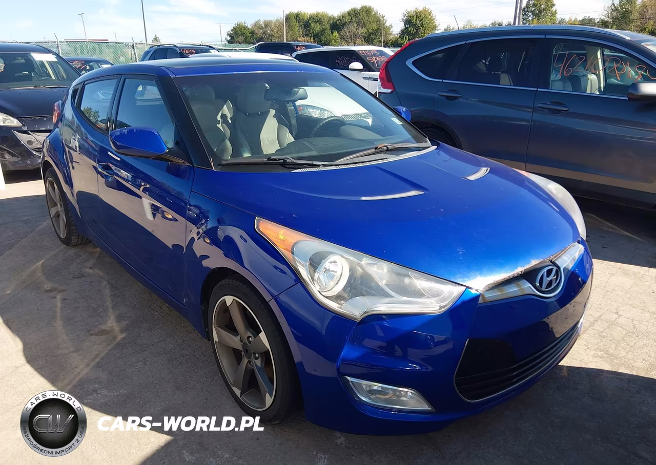 2012 Hyundai Veloster Gray Int