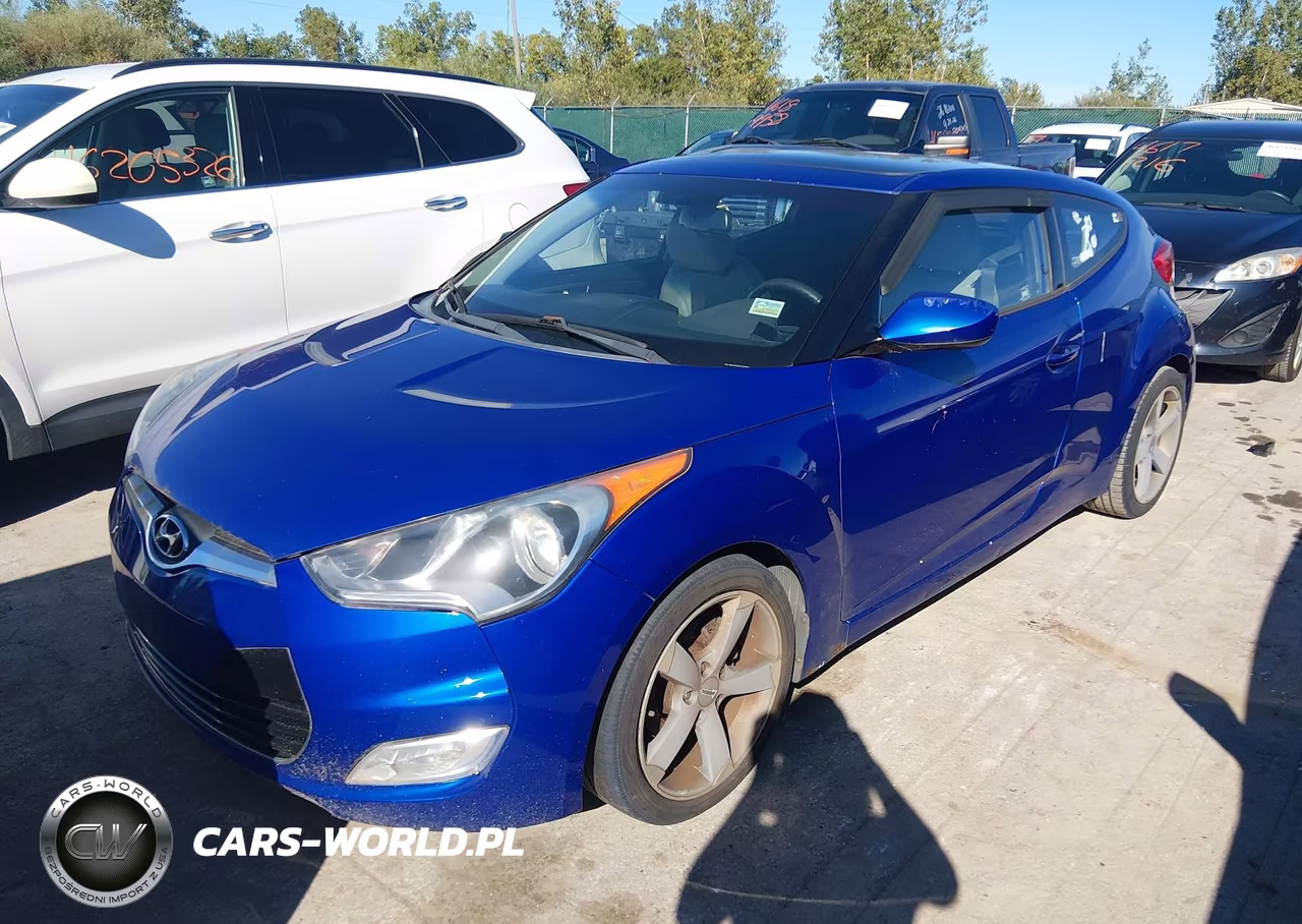 2012 Hyundai Veloster Gray Int VIN:KMHTC6AD4CU055231 - 2