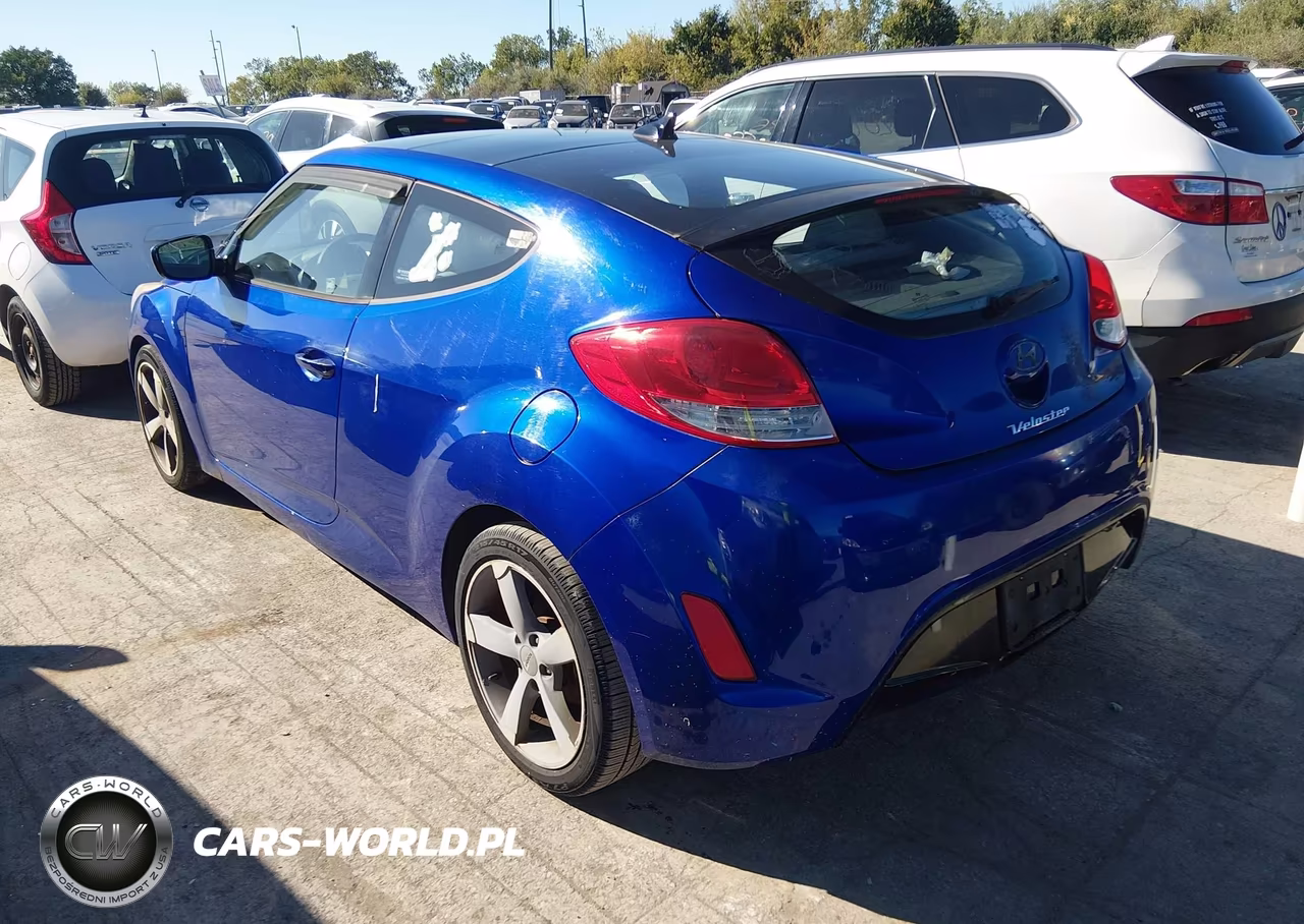 2012 Hyundai Veloster Gray Int VIN:KMHTC6AD4CU055231 - 3
