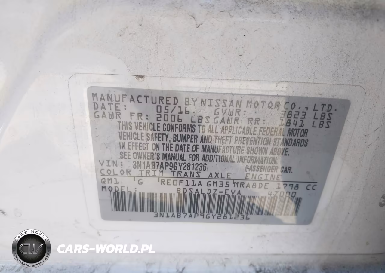 2016 Nissan Sentra Sv VIN:3N1AB7AP9GY281236 - 9