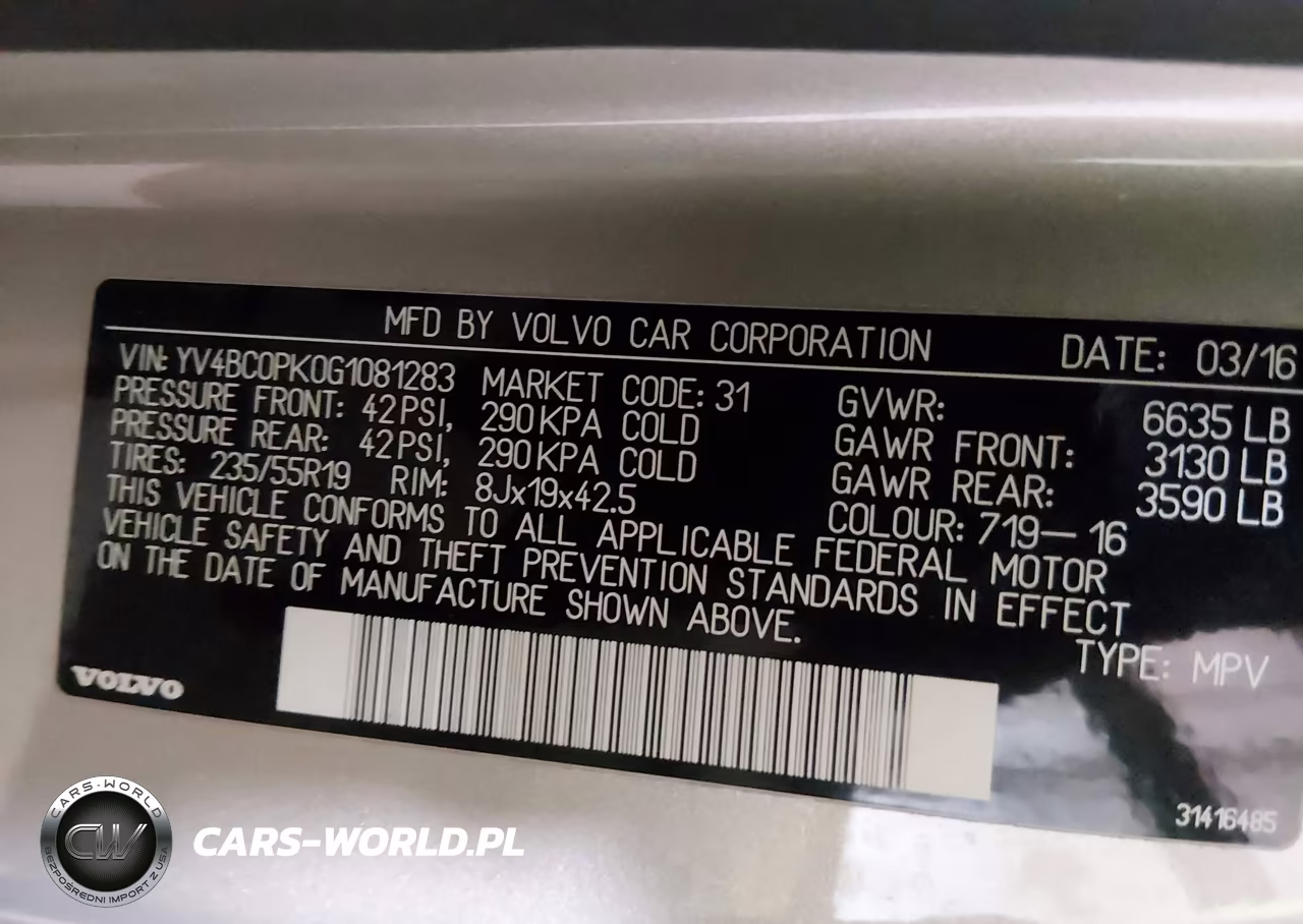 2016 Volvo Xc90 Hybrid T8 Momentum VIN:YV4BC0PK0G1081283 - 9