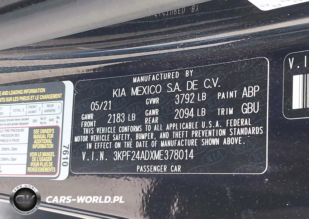 2021 Kia Fuerte Lxs VIN:3KPF24ADXME378014 - 9