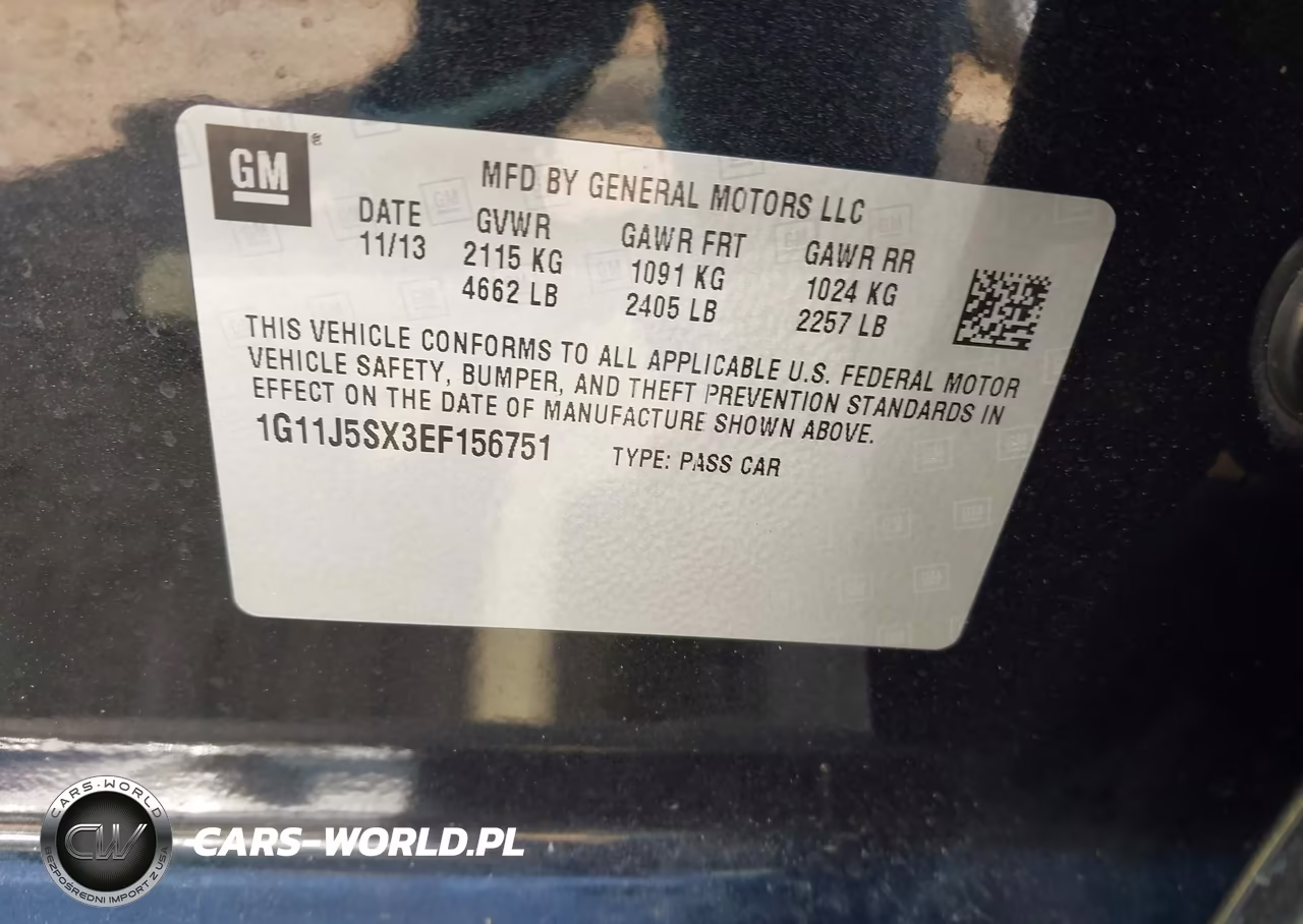 2014 Chevrolet Malibu 2Lz VIN:1G11J5SX3EF156751 - 9