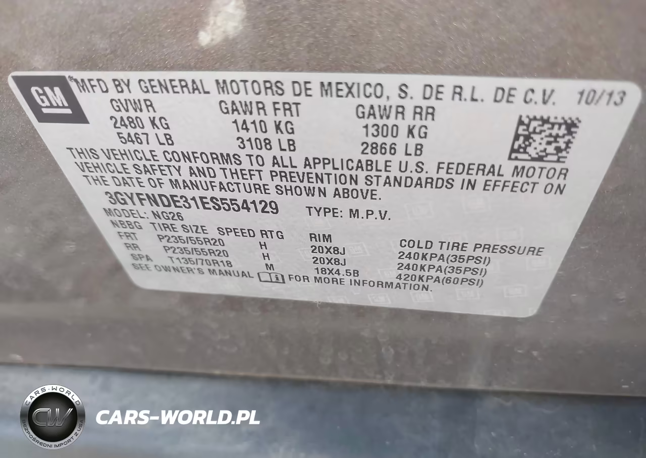 2014 Cadillac Srx Premium Collection VIN:3GYFNDE31ES554129 - 9